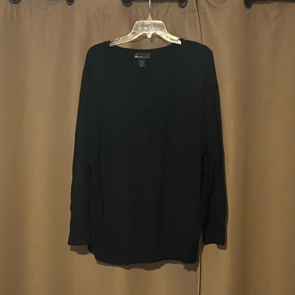Lane Bryant Black V-Neck Sweater